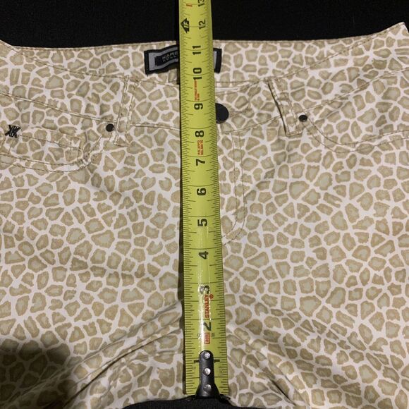 Kardashian Kollection Leopard Animal Print Stretch Pink SKINNY JEANS SIZE 8 - Picture 8 of 11
